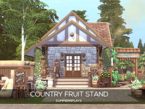 Sims 4 — Country Fruit Stand by Summerr_Plays — A little fruit stand in Windenburg countryside. Stop by and buy seasonal