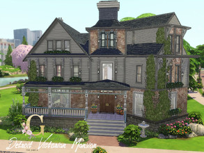 Sims 4 — Detroit Victorian Mansion by GenkaiHaretsu — Hello, I present to you today big family (6 bedrooms) Victorian