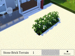Sims 4 — Brick Terrain by theeaax — Brick Terrain 1 in White As you can see,the Terrain Paint looks a little bit
