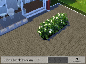Sims 4 — Brick Terrain 2 by theeaax — Brick Terrain 2 in Gray As you can see,the Terrain Paint looks a little bit