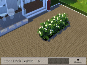 Sims 4 — Brick Terrain 4 by theeaax — Brick Terrain 4 in Brown As you can see,the Terrain Paint looks a little bit