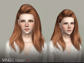 Sims 3 — WINGS HAIR TS3 TZ0607 F by wingssims — S4 conversion All LODs Smooth bone assignment hope you like it