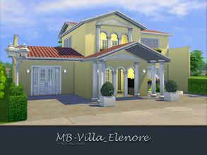 Sims 4 — MB-Villa_Elenore by matomibotaki — Little villa in meditereinian looking architecture, A cozy home for your