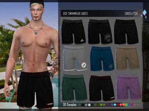 Sims 4 — DSF SWIMWEAR / SHORTS ABIES by DanSimsFantasy — Enjoy this summer with a solid beach shorts, useful for various