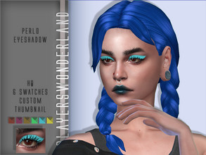 Sims 4 — Perlo Eyeshadow by PlayersWonderland — HQ 6 Swatches Custom thumbnail