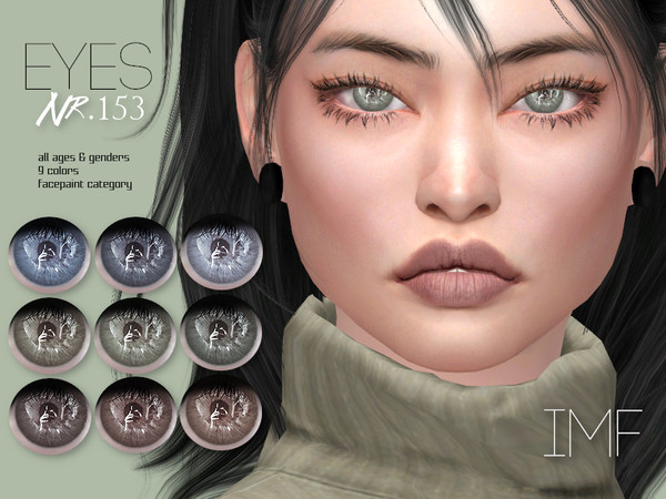Sims 4 — IMF Eyes N.153 by IzzieMcFire — - Stand alone item with thumbnail - 9 colors - All ages and genders - HQ texture