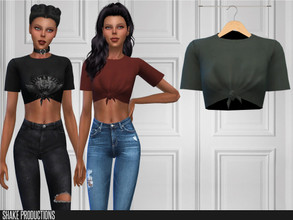 Sims 4 — ShakeProductions 468 - Top by ShakeProductions — Tops/T-Shirts All LODs Handpainted 18 Colors