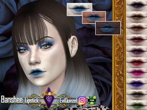 Sims 4 — Banshee Lipstick by EvilQuinzel — - Lipstick category; - Female and male; - Teen + ; - All species ; - 11