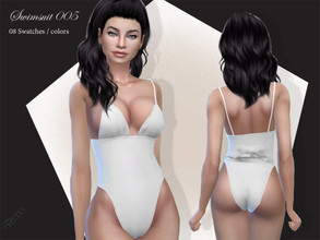 Sims 4 — Swimsuit 005 by pizazz — NEW MESH included with download Base game 08 colors / swatches HQ