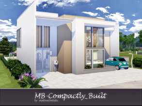Sims 4 — MB-Compactly_Built by matomibotaki — Modern family home with hight standard and straight architecture. Details: