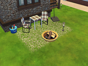 Sims 4 — Scottish Tartan Indoor/Outdoor Chairs - Outdoor Retreat by twosister422 — Made to go with our Scottish Tartan