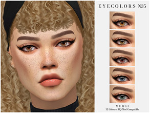 Sims 4 — Eyecolors N35 by -Merci- — Eyecolors for both genders and all ages. Face Paint category. Have Fun