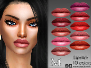 Sims 4 — Lipstick MM06 by mermaladesimtr — 10 Swatches All ages For; Female