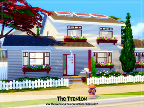 Sims 4 — The Trenton - Nocc by sharon337 — 30 x 20 lot. Value $116,143 4 Bedroom 3 Bathroom Dining Room Study Laundry .