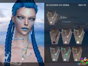 Sims 4 — DSF ACCESSORIES VATN MERMAID NECKLACE by DanSimsFantasy — Necklace inspired by the fantasy of the sea and