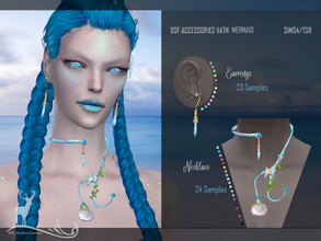 Sims 4 — DSF ACCESSORIES VATN MERMAID by DanSimsFantasy — Fantasy accessories for mermaids. This set contains a pair of