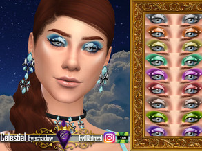 Sims 4 — Celestial Eyeshadow by EvilQuinzel — - Eyeshadow category; - Female and male; - Teen + ; - All species; - 10