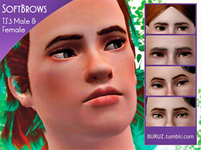 Sims 3 — Buruz - Soft Brows by Buruz — 