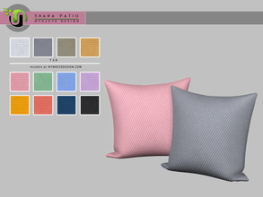 Sims 4 — Shara Throw Pillow V1 by NynaeveDesign — Shara Patio - Throw Pillow V1 Found under: Decor - Miscellaneous Price: