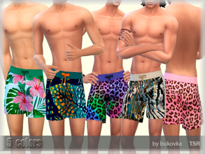 Sims 4 — Swimsuit Male  by bukovka — Swimming shorts for men. Installed autonomously, suitable for the base game, 5