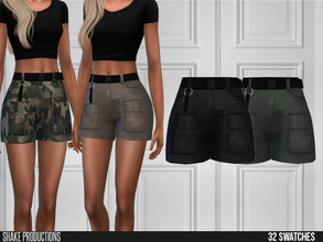 Sims 4 — ShakeProductions 472 - Cargo Shorts by ShakeProductions — Denim Shorts Bottoms/Shorts New Mesh All LODs Mesh by