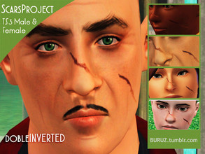 Sims 3 — Scars Project - DOBLE INVERTED by Buruz — Tumblr: buruz.tumblr.com Scars Project for all genders / all ages.