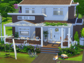 Sims 4 — Suburban Family Home by FancyPantsGeneral112 — This is a two bedrooms, one bathroom house, with a lovely
