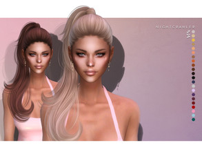 Sims 4 — Nightcrawler-Mia (HAIR) by Nightcrawler_Sims — NEW HAIR MESH T/E Smooth bone assignment All lods 22colors Works