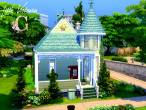 Sims 4 — Little Victorian by GenkaiHaretsu — Tiny living house in victorian style