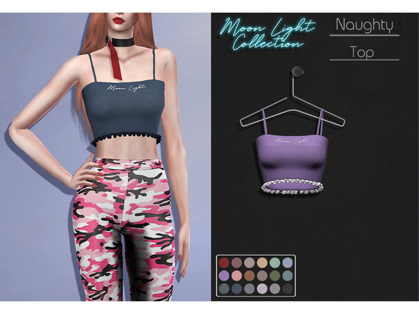 Sims 4 — LMCS Naughty Top by Lisaminicatsims — -Moon Light Collection -Adult-Elder-Teen-Young Adult -New Mesh -18