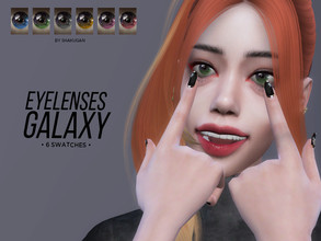Sims 4 — Galaxy eye lenses by Alexa_Catt — Eye contacts (Face paint category) All ages Any gender 6 swatches HQ