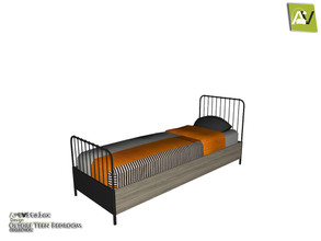 Sims 4 — Oltorf Bed by ArtVitalex — - Oltorf Bed - ArtVitalex@TSR, Jul 2020