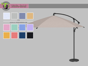 Sims 4 — Shara Patio Umbrella by NynaeveDesign — Shara Patio - Patio Umbrella Found under: Decor - Miscellaneous Price:
