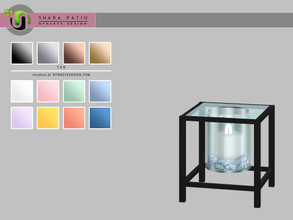 Sims 4 — Shara Candle V2 by NynaeveDesign — Shara Patio - Candle V2 Found under: Lighting - Table Lamps Price: 132 Tiles:
