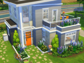 Sims 4 — Newlyweds Home by FancyPantsGeneral112 — This build it's a small house for newlyweds, it has one bedroom, one