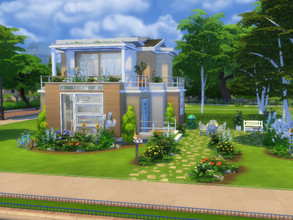 Sims 4 — Couple's Home by FancyPantsGeneral112 — This is a one bedroom, two bathrooms house for a lovely couple!