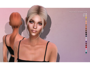Sims 4 — Nightcrawler-Ella (HAIR) by Nightcrawler_Sims — NEW HAIR MESH T/E Smooth bone assignment All lods 22colors Works