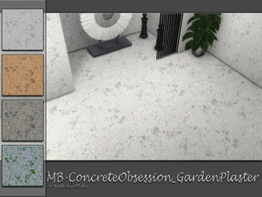 Sims 4 — MB-ConcreteObsession_GardenPlaster by matomibotaki — MB-ConcreteObsession_GardenPlaster rough used concrete