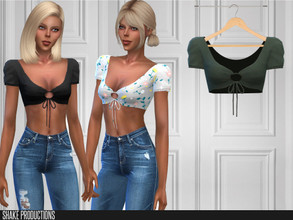 Sims 4 — ShakeProductions 477 - Top by ShakeProductions — Tops/Blouses - Brassieres New Mesh All LODs Handpainted 19