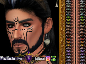 Sims 4 — WitchDoctor Eyes by EvilQuinzel — - Facepaint category; - Female and male; - Toddler + ; - All species; - 22