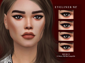 Sims 4 — Eyeliner N17 by -Merci- — Eyeliner for both genders and from teen to elder. Have Fun!