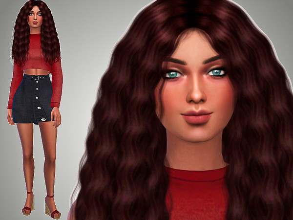 Sims 4 — April Starks by Mini_Simmer — Age: Young Adult Traits: Dog Lover, Creative, Loner. Aspiration: Painter