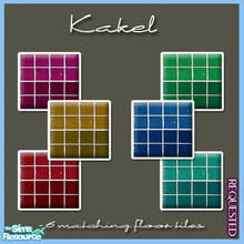 Sims 2 — Kakel  Matching Floor Tiles  by elmazzz — -6 matching floor tiles to the Wall Set -REQUESTED 