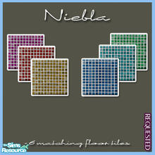 Sims 2 — Niebla Matching Floor Tiles by elmazzz — -6 matching floor tiles to the Wall Set -REQUESTED