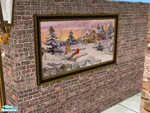 Sims 2 — Winter Memories by drewsoltesz — This pleassant winter scene is a recolour of the original Sims 2 object,