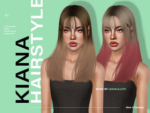 Sims 3 — LeahLillith Kiana Hairstyle by Leah_Lillith — Kiana Hairstyle All LODs Smooth bones Custom CAS thumbnail