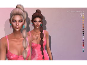Sims 4 — Nightcrawler-Boni (HAIR) by Nightcrawler_Sims — NEW HAIR MESH T/E Smooth bone assignment All lods 22colors Works