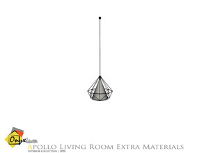 Sims 4 — Apollo Ceiling Lamp Medium by Onyxium — Onyxium@TSR Design Workshop Living Room Collection | Belong To The 2020