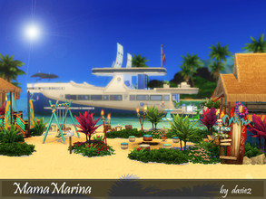 Sims 4 — Mama Marina by dasie22 — Mama Marina is a beautiful lot which features two locations: a luxury yacht and a
