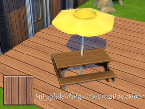 Sims 4 — MB-SolidSiding_CrissCrossBasicFloor by matomibotaki — MB-SolidSiding_CrissCrossBasicFloor, wooden floor matching